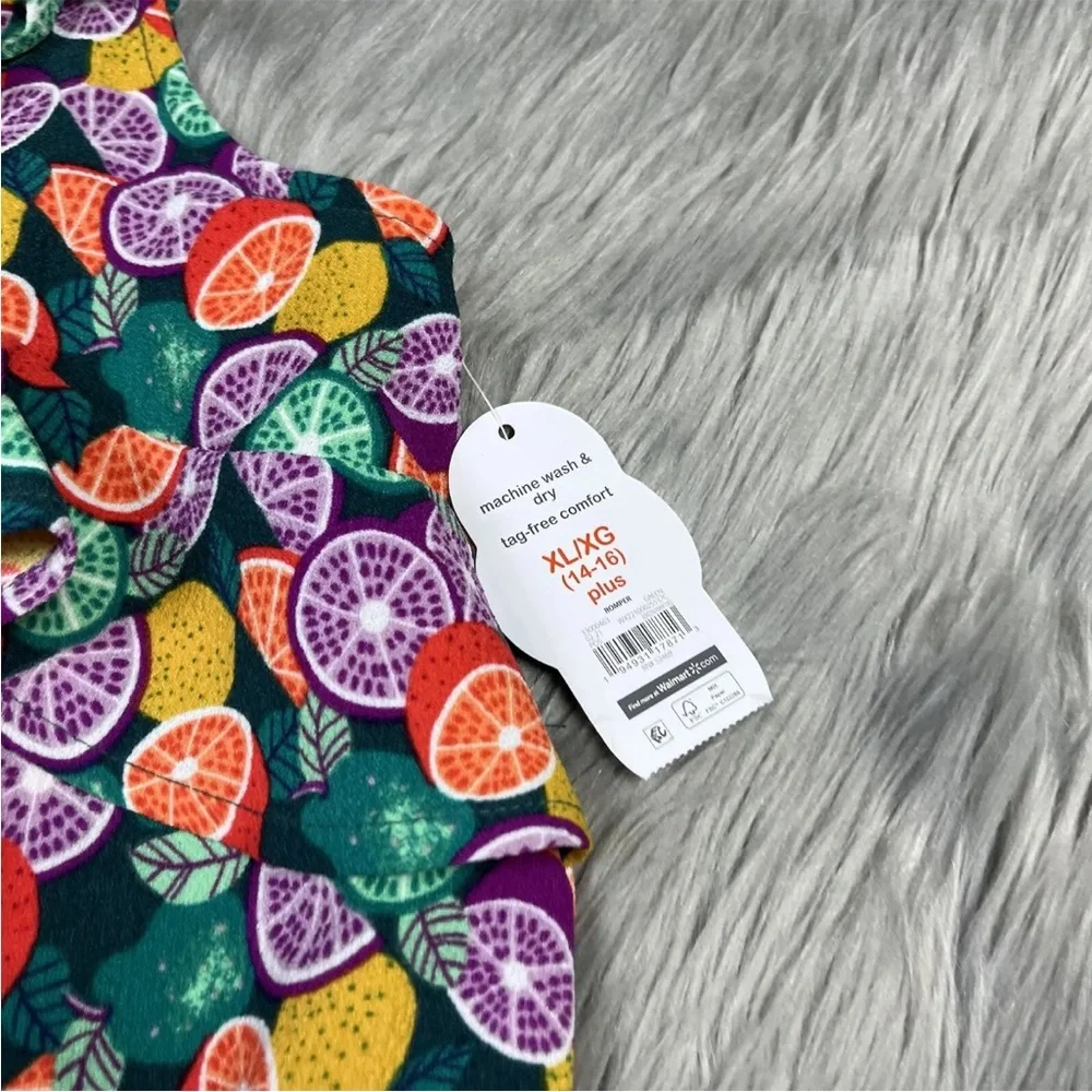Wonder Nation Girls Fruit Romper Girls XL Plus